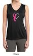 Ladies Shirt Ribbon Heart Sleeveless Moisture Wicking Tee T-Shirt