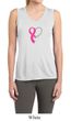 Ladies Shirt Ribbon Heart Sleeveless Moisture Wicking Tee T-Shirt