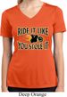 Ladies Shirt Ride It Like You Stole It Moisture Wicking V-neck Tee