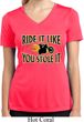 Ladies Shirt Ride It Like You Stole It Moisture Wicking V-neck Tee
