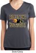 Ladies Shirt Ride It Like You Stole It Moisture Wicking V-neck Tee