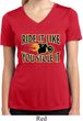 Ladies Shirt Ride It Like You Stole It Moisture Wicking V-neck Tee