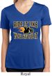 Ladies Shirt Ride It Like You Stole It Moisture Wicking V-neck Tee
