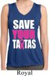 Ladies Shirt Save Your Tatas Sleeveless Moisture Wicking Tee T-Shirt