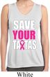 Ladies Shirt Save Your Tatas Sleeveless Moisture Wicking Tee T-Shirt