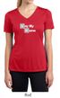 Ladies Shirt Say My Name Moisture Wicking V-neck Tee T-Shirt