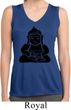 Ladies Shirt Shadow Buddha Sleeveless Moisture Wicking Tee T-Shirt