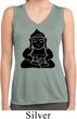 Ladies Shirt Shadow Buddha Sleeveless Moisture Wicking Tee T-Shirt