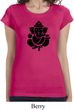 Ladies Shirt Shadow Ganesha Longer Length Tee T-Shirt