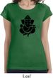 Ladies Shirt Shadow Ganesha Longer Length Tee T-Shirt