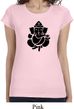 Ladies Shirt Shadow Ganesha Longer Length Tee T-Shirt