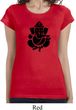 Ladies Shirt Shadow Ganesha Longer Length Tee T-Shirt