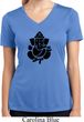 Ladies Shirt Shadow Ganesha Moisture Wicking V-neck Tee
