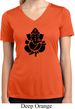 Ladies Shirt Shadow Ganesha Moisture Wicking V-neck Tee