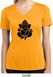 Ladies Shirt Shadow Ganesha Moisture Wicking V-neck Tee