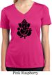 Ladies Shirt Shadow Ganesha Moisture Wicking V-neck Tee