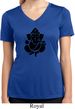 Ladies Shirt Shadow Ganesha Moisture Wicking V-neck Tee