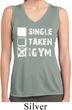 Ladies Shirt Single Taken Gym Sleeveless Moisture Wicking Tee T-Shirt
