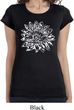 Ladies Shirt Sketch Lotus Longer Length Tee T-Shirt