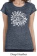 Ladies Shirt Sketch Lotus Longer Length Tee T-Shirt