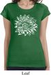 Ladies Shirt Sketch Lotus Longer Length Tee T-Shirt