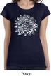 Ladies Shirt Sketch Lotus Longer Length Tee T-Shirt