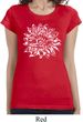 Ladies Shirt Sketch Lotus Longer Length Tee T-Shirt
