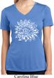 Ladies Shirt Sketch Lotus Moisture Wicking V-neck Tee