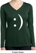 Ladies Shirt Smiley Chat Face Dry Wicking Long Sleeve Tee