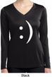 Ladies Shirt Smiley Chat Face Dry Wicking Long Sleeve Tee