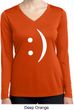 Ladies Shirt Smiley Chat Face Dry Wicking Long Sleeve Tee