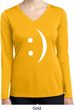 Ladies Shirt Smiley Chat Face Dry Wicking Long Sleeve Tee