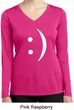 Ladies Shirt Smiley Chat Face Dry Wicking Long Sleeve Tee
