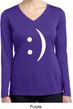 Ladies Shirt Smiley Chat Face Dry Wicking Long Sleeve Tee