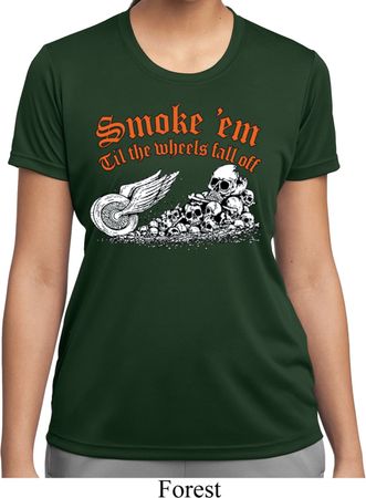 Ladies Shirt Smoke Em Moisture Wicking Tee T-Shirt