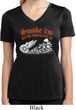 Ladies Shirt Smoke Em Moisture Wicking V-neck Tee