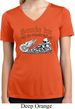 Ladies Shirt Smoke Em Moisture Wicking V-neck Tee