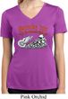 Ladies Shirt Smoke Em Moisture Wicking V-neck Tee