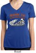 Ladies Shirt Smoke Em Moisture Wicking V-neck Tee