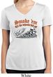 Ladies Shirt Smoke Em Moisture Wicking V-neck Tee