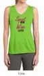 Ladies Shirt Squat Now Wine Later Sleeveless Moisture Wicking Tee