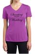 Ladies Shirt Sweating For My Wedding Moisture Wicking V-neck Tee