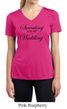 Ladies Shirt Sweating For My Wedding Moisture Wicking V-neck Tee