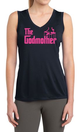 Ladies Shirt The Godmother Sleeveless Moisture Wicking Tee T-Shirt