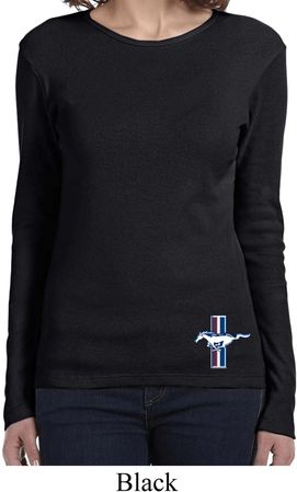 Ladies Shirt The Legend Lives Crest Bottom Print Long Sleeve Tee