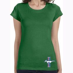 Ladies Shirt The Legend Lives Crest Bottom Print Longer Length Tee Ladies Shirt The Legend Lives Crest Bottom Print Longer Length Tee