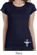 Ladies Shirt The Legend Lives Crest Bottom Print Longer Length Tee