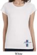 Ladies Shirt The Legend Lives Crest Bottom Print Longer Length Tee