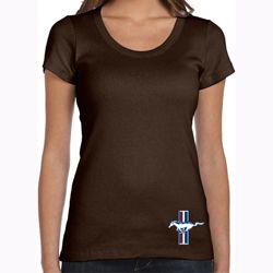 Ladies Shirt The Legend Lives Crest Bottom Print Scoop Neck Tee Ladies Shirt The Legend Lives Crest Bottom Print Scoop Neck Tee
