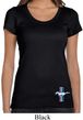Ladies Shirt The Legend Lives Crest Bottom Print Scoop Neck Tee